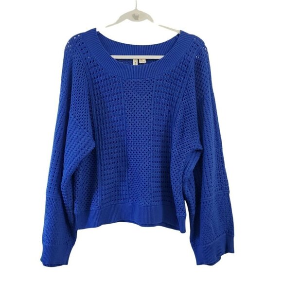 Moth Anthropologie Cobalt Sweater Small Blue Reese Kimono‎ Dolman Sleeve - Picture 1 of 12